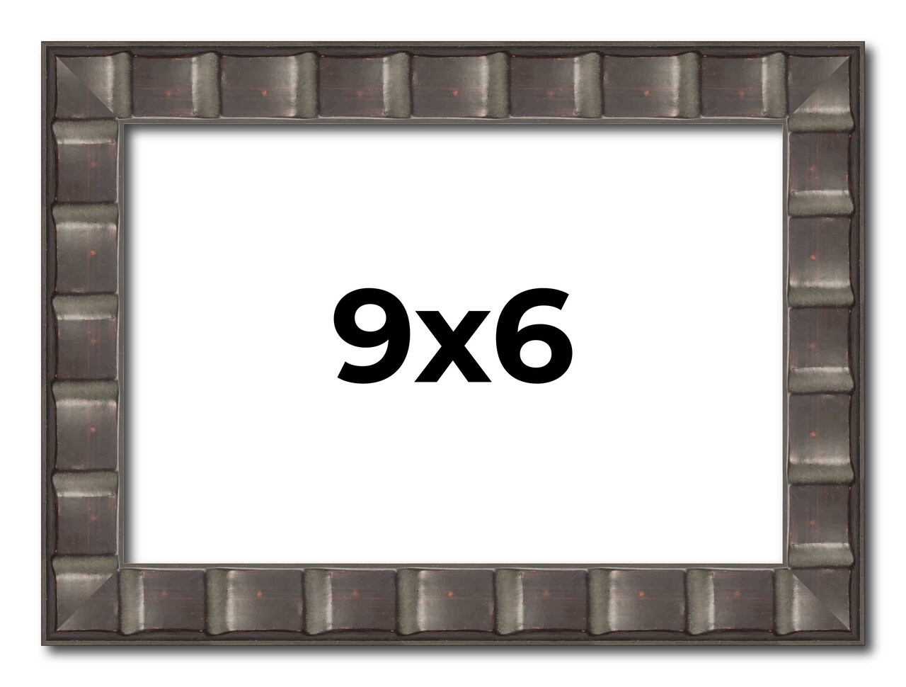 Photo Size Deco Black Picture Frame - UV Acrylic, Foam Board Backing, Hanging Hardware